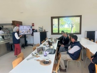 Imagen del equipo directivo del Imida durante su visita a Madrid para intercambiar conocimientos con el Imidra.