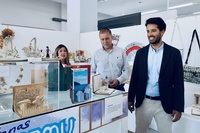 El director general de Patrimonio Cultural, Patricio S&aacute;nchez, durante la inauguraci&oacute;n de la exposici&oacute;n.