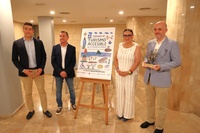 La directora general de sostenibilidad y Calidad Tur&iacute;sticas y el alcalde de Blanca, durante la presentaci&oacute;n de la jornada de Turismo Accesible.