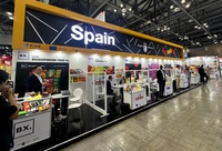 Imagen de los expositores de las empresas regionales que han participado en la 'Seoul Food & Hotel'
