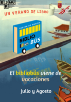 Cartel de la campa&ntilde;a de verano de los bibliobuses.