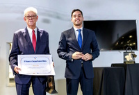 El director general de Consumo, Alberto S&aacute;nchez, durante la celebraci&oacute;n de los Premios de Consumo del pasado a&ntilde;o