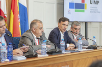 El consejero de Infraestructuras y Desarrollo Territorial, Jorge Garc&iacute;a Montoro, durante su participaci&oacute;n en el curso de verano 'Construyendo el ...