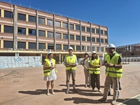 El consejero de Educaci&oacute;n y FP, V&iacute;ctor Mar&iacute;n, ha visitado las obras de mejora de la eficiencia energ&eacute;tica del IES Salzillo de Alcantarilla.-1