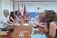 La consejera de Pol&iacute;tica Social, Familias e Igualdad, Conchita Ruiz, durante la celebraci&oacute;n del Consejo de Administraci&oacute;n del IMAS