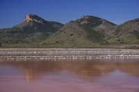 Las Salinas del Rasall en el Parque Regional de Calblanque, Monte de las Cenizas y Pe&ntilde;a del &Aacute;guila.