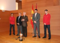 El presidente de la Comunidad, Ramón Luis Valcárcel, recibió al equipo de fútbol sala ElPozo Murcia Turística y a su junta directiva (2)