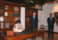 El jefe del Ejecutivo murciano recibe a la embajadora en España de la República de Guatemala, Ana María Diéguez 1