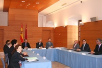 Firma del convenio entre el Gobierno murciano y la Fundación I+E