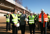El presidente de la Comunidad visita las obras del Aeropuerto Internacional de la Región de Murcia (1)