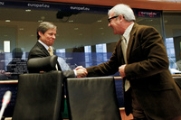 Valcárcel en Bruselas durante el Pleno sobre la Política Agraria Común 1