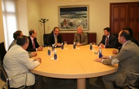 El presidente Valcárcel y el alcalde de Lorca se reúnen con el consejero delegado de Holcim
