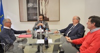 El consejero Pedro Rivera se reúne con el presidente de la Federación de Asociaciones Taurinas de la Región de Murcia