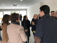 Martínez-Cachá visita las obras del comedor del colegio Maestro Jesús García de Lorquí