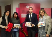 El director general de Unión Europea, Acción Exterior y Cooperación, Manuel Pleguezuelo, con representantes de la Fundación FADE