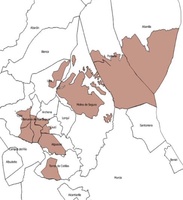 Imagen de las áreas en las que entra en vigor la Orden de Comarca de Emergencia Temporal por alta proliferación de conejo