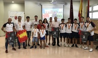 Martínez-Cachá recibe a la selección de ciclismo de la Región de Murcia, oro en el Campeonato de España en Edad Escolar
