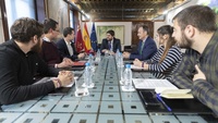 El presidente López Miras se reúne con representantes del Consejo de Estudiantes de la Universidad de Murcia (UMU) y de la Universidad Politécnica de Cartagena (UPCT)