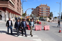 Visita a las obras de remodelación de la avenida de Europa de Lorca (2)