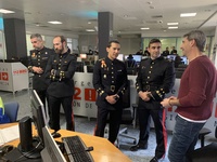 Visita de alumnos y profesores del V curso de la Escuela de Infantería de Marina 'General Albacete y Fuster' (EIMGAF)