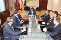 El jefe del Ejecutivo regional se reúne con el presidente del Rotary Club Murcia Norte
