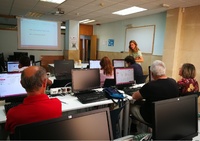 Imagen de uno de los talleres de búsqueda de empleo celebrados en la Oficina Saber de Murcia