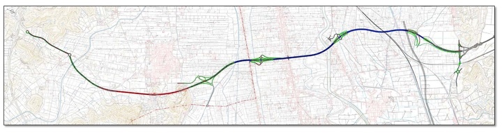Tramo de la autovía RM-1 entre Zeneta y la A-7