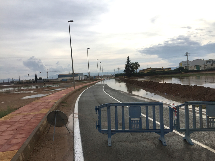 Imagen de la carretera de El Albujón, en Cartagena