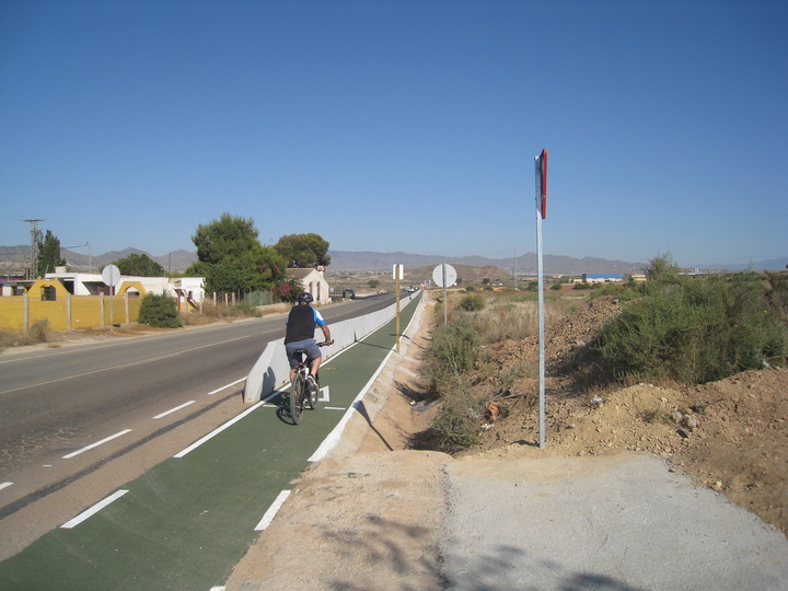 Un tramo de la Vía Verde de Mazarrón