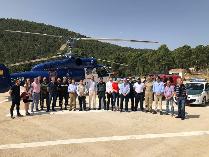 Visita a la base del Plan de Infomur en Caravaca de la Cruz