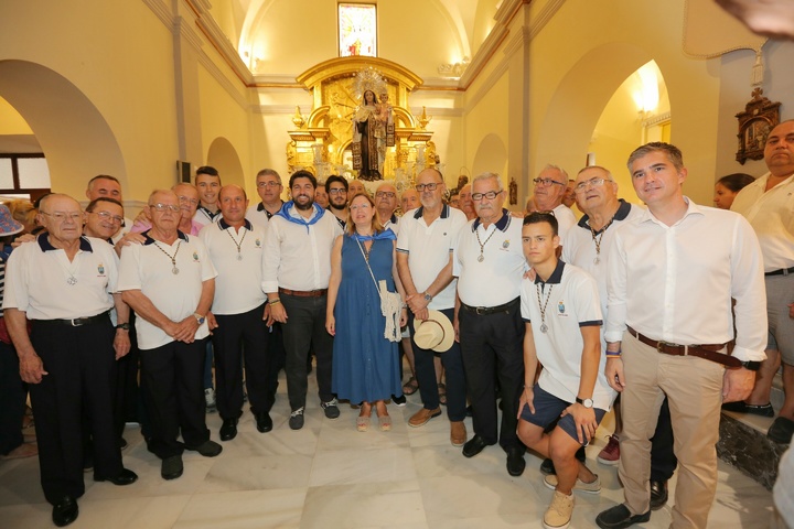 López Miras participa en la romería de la Virgen del Carmen en San Pedro del Pinatar