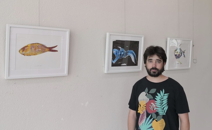 Lucas Brox en su exposición de Los Alcázares