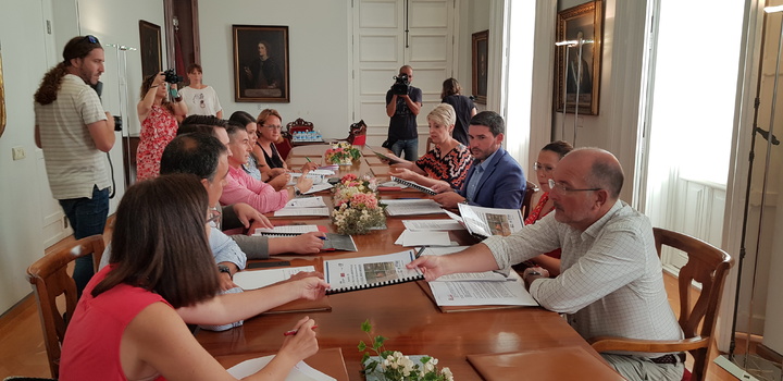 Imágenes de la reunión de esta mañana del 'Foro de coordinación interadministrativa del Mar Menor'
