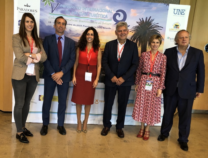 Imagen de Cristina Sánchez en el V Congreso Internacional de Calidad Turística celebrado en Tenerife.