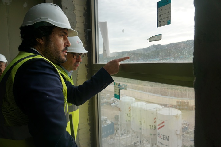 Visita a las obras del nuevo aulario del Campus de Ciencias de la Salud (II)