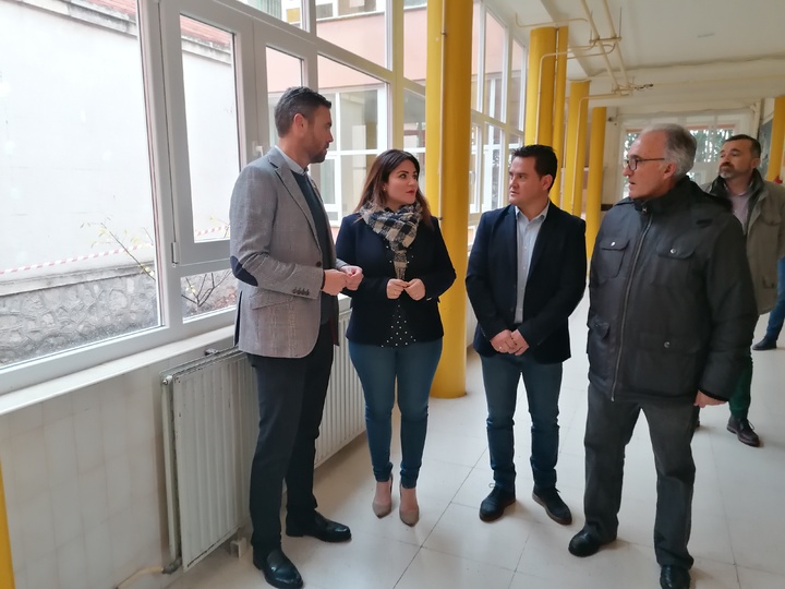 La consejera Esperanza Moreno visita el colegio San Juan de la Cruz de Caravaca