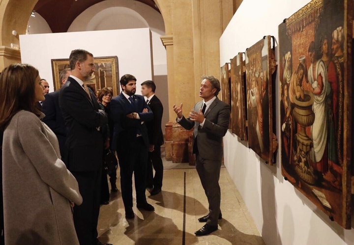 Imagen de archivo de las tablas de 'Hernando de Llanos' durante la exposición 'Signum, la gloria del renacimiento en el reino de Murcia'
