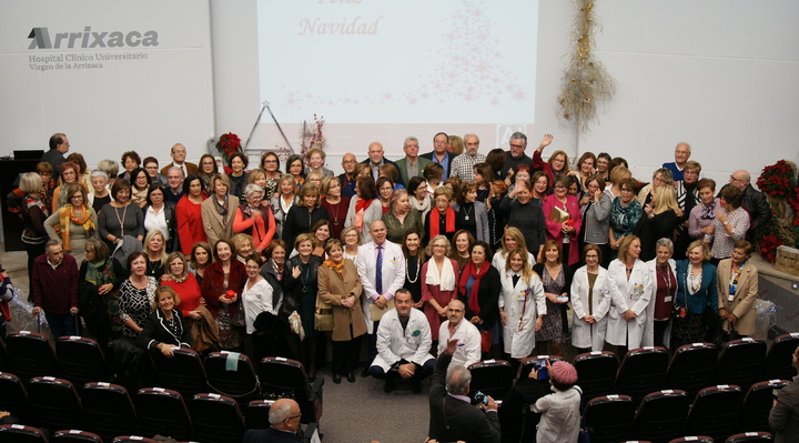 Salud rinde homenaje a más de 130 profesionales del hospital Virgen de la Arrixaca que se han jubilado este año