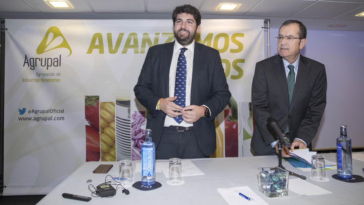 El presidente de la Comunidad, Fernando López Miras, clausuró hoy la Asamblea General de la Agrupación de Empresas de la Alimentación