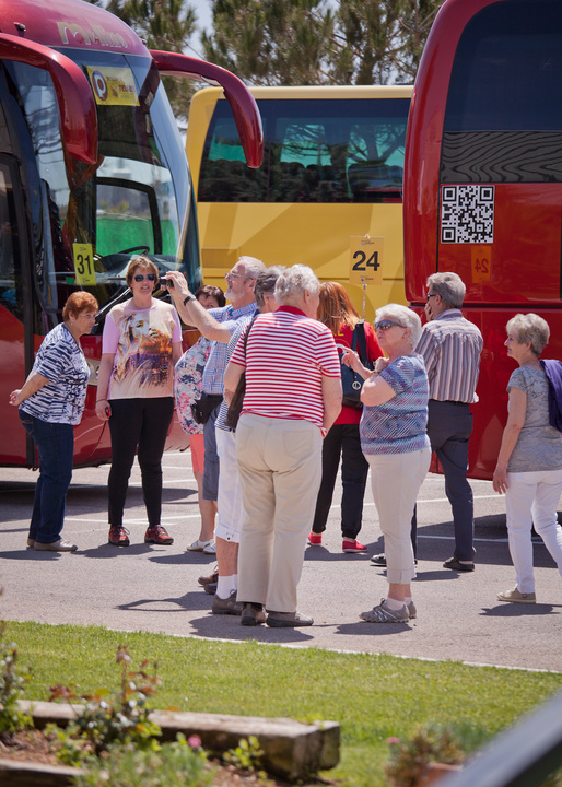 Imagen de turistas que vinieron a la Región a través de una operativa austriaca.