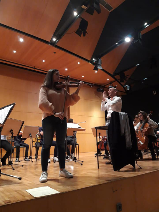 Ensayo del concierto de la Orquesta de Aspirantes de la Región de Murcia