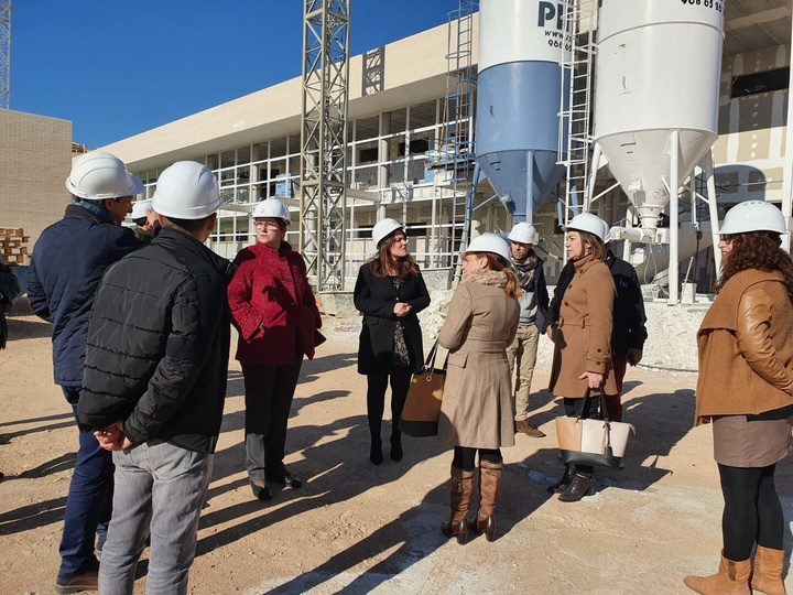 Visita a las obras del nuevo colegio Príncipe Felipe de Jumilla
