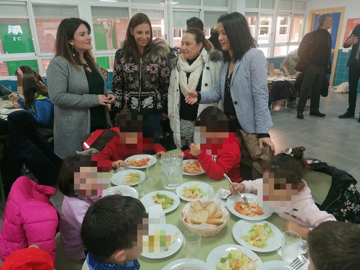 Inauguración del comedor escolar del colegio José María Lapuerta de Cartagena (II)