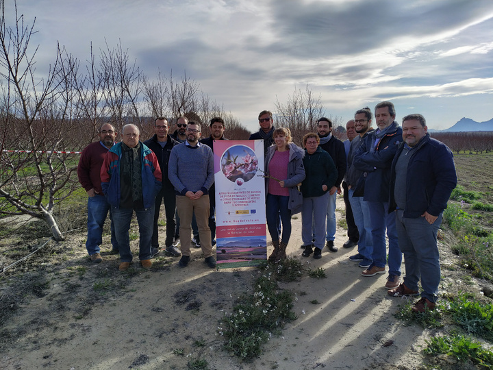 Investigadores del Instituto Murciano de Investigación y Desarrollo Agrario y Alimentario y del Centro de Edafología y Biología Aplicada del Segura durante la jornada