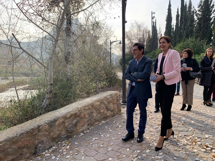 El consejero de Salud conoció las rutas senderistas de Archena