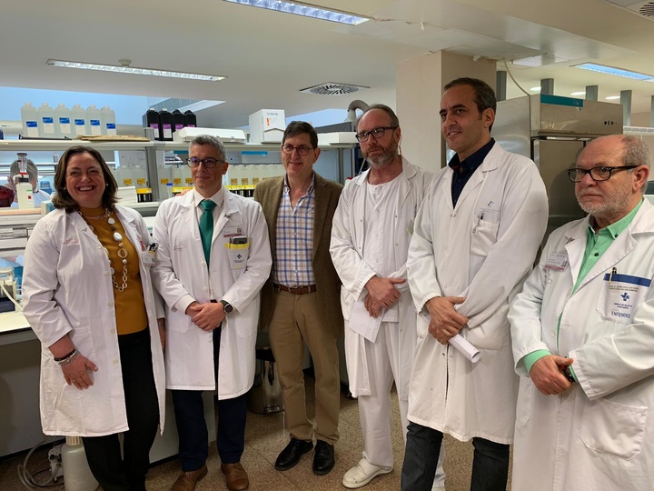 El consejero de Salud visitó el Laboratorio de Diagnóstico Molecular del hospital Santa Lucía de Cartagena