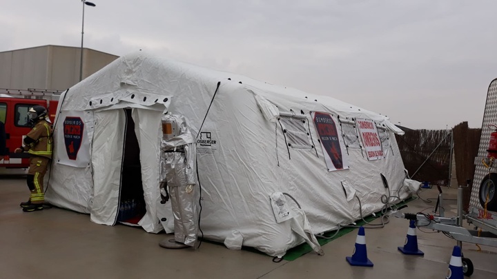 El Consorcio de Extinción de Incendios y Salvamento de la Región de Murcia pone a disposición de Salud 18 camas y el puesto de mando único como zona de hospitalización o triaje en caso de necesidad