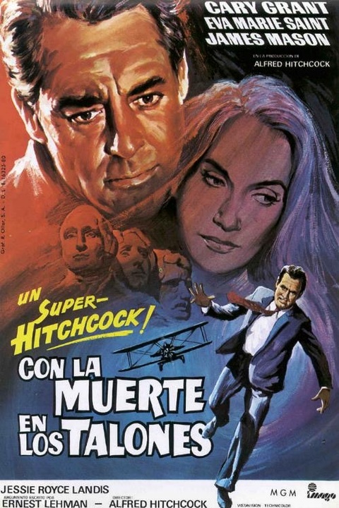 Cartel de la película 'Con la muerte en los talones'