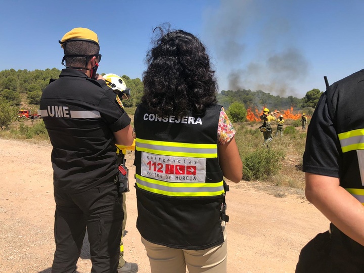 Ejercicio de coordinación recursos Administración regional y estatal de lucha contra incendios forestales (I)