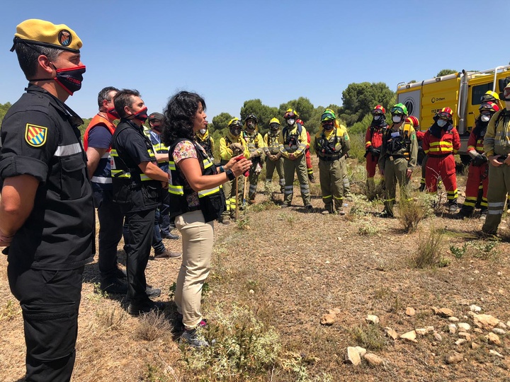 La consejera de Transparencia, Participación y Administración Pública, Beatriz Ballesteros, asistió a un ejercicio de coordinación e integración entre los recursos de la Administración regional y los del Estado